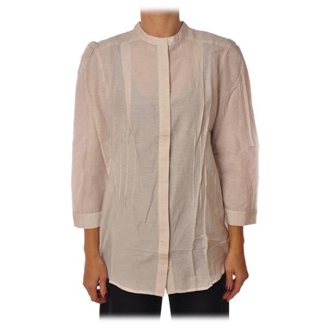 camicia burberry collo alla coreana|Camicia con collo alla coreana e apertura .